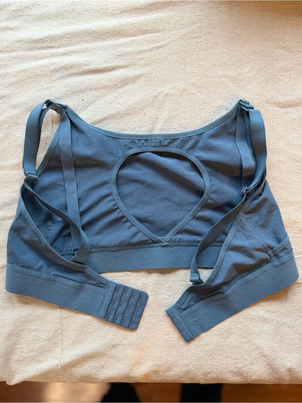 Seamless Nursing Bralette in Slate Blue - Picture 3 of 4
